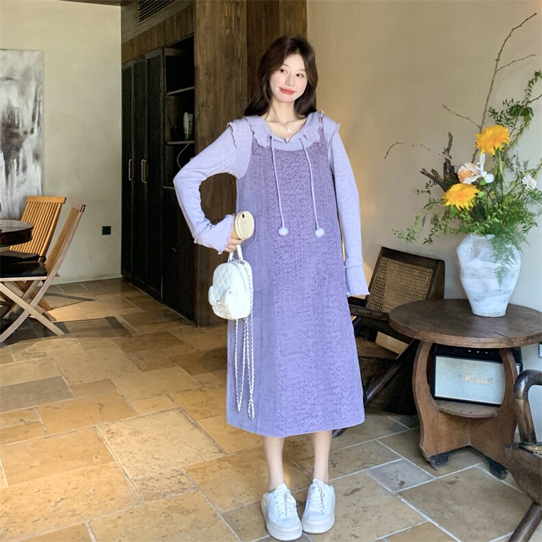 新款连衣裙打底衫两件套套装605-p195-k309,女装套装/套裙,2C062