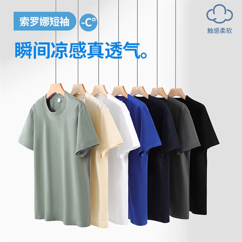 2025索罗娜短袖T恤圆领新品得物抖音供应链性价比，男装T恤，电商A109