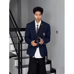 C316 XZ000 P75  春装新款制服DK转场班服校服时尚西装外套男学院图片