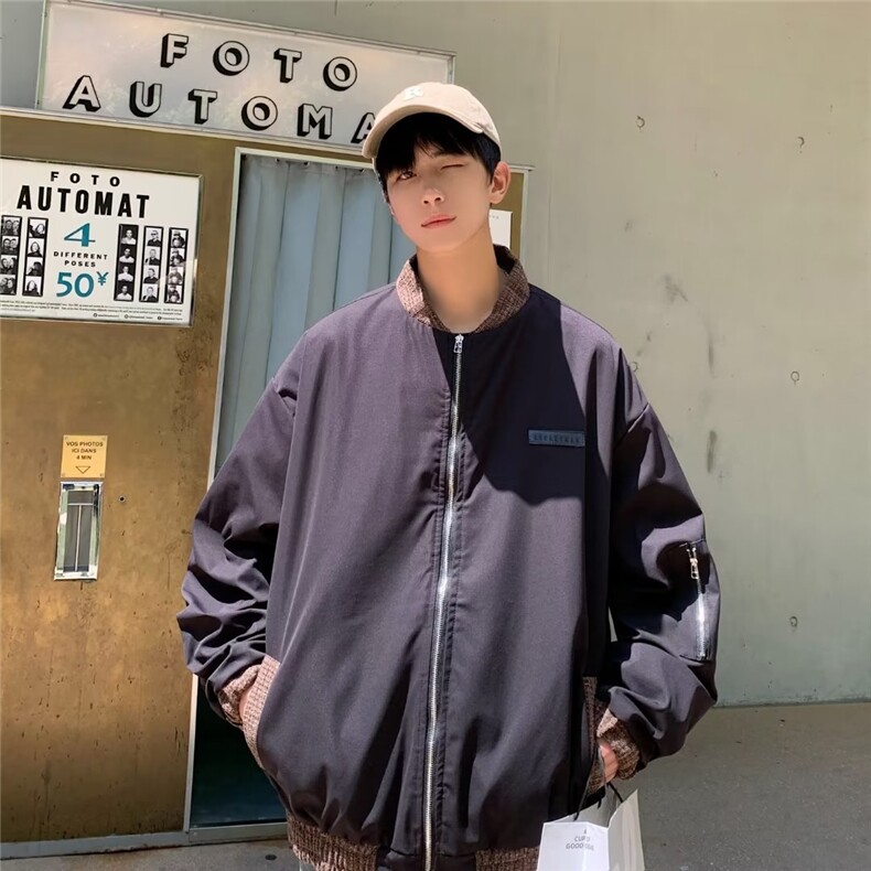 美式飞行服夹克外套男复古棉服加厚棉衣设计感棒球服JK310-P63,男装夹克,星座1109-3