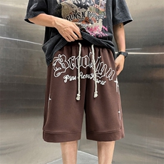 抖音品质260克重磅发泡纯棉短裤XDK235-P45-控68，男装牛仔裤，电商B370