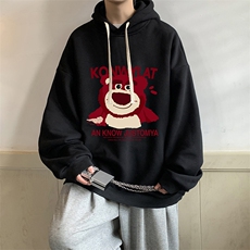 纯棉连帽卫衣男大码运动帽衫宽松薄WY2285-P35，男装卫衣，电商A040