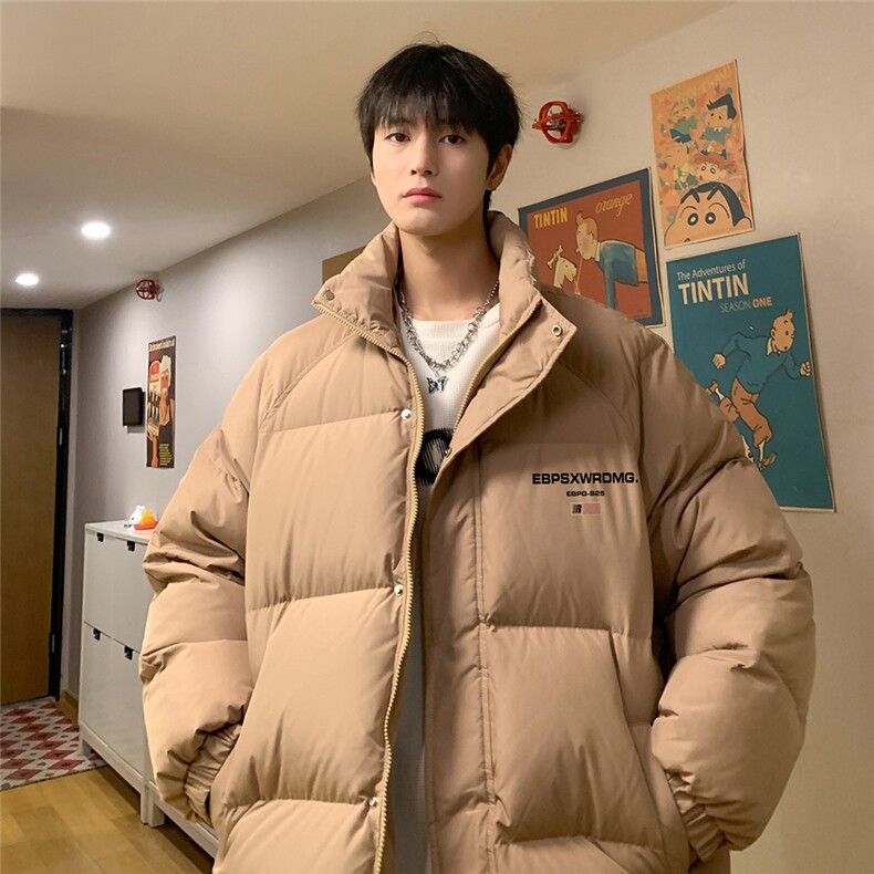 特批内景时尚字母印花面包服翻领棉衣A247-TPMY63701特批75控128,男装棉衣,电商A247