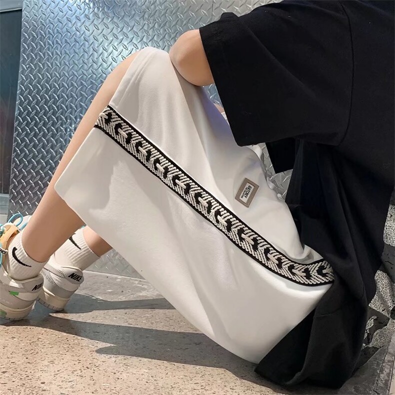 夏季2023新款侧边编织短裤男休闲宽松五分中裤D5246P20，男装休闲裤，星座1116-2
