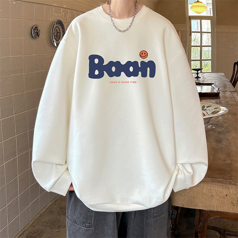 控38简约帅气百搭长袖t恤男大码卫衣T4406-P25加绒款-P35，男装卫衣，电商A040