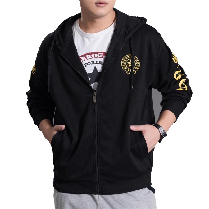 秋新款休闲宽松卫衣男外套运动帽衫潮加肥大码300斤可穿B167款P70,男装夹克,星座802