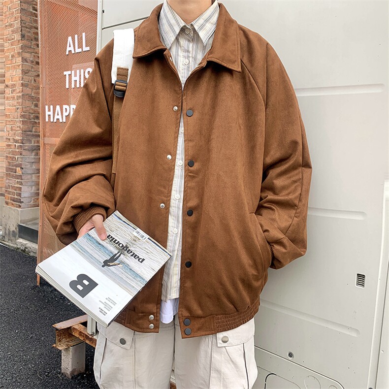 Wt172-P65美式重磅复古鹿皮绒纯色夹克外套,男装夹克,星座1501-1