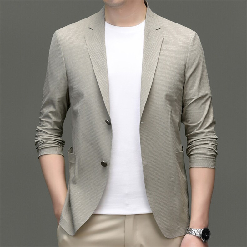 R-XF1008男式春秋新款长袖简约西服休闲商务便服西装单西图片
