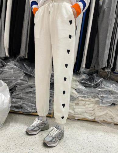 新款爱心卫裤，女装休闲裤，新雅行-1