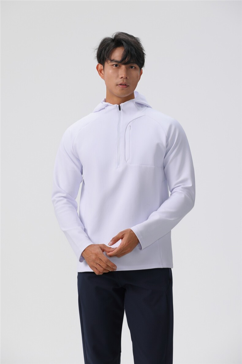 户外运动修身连帽上衣时尚百搭休闲，男装卫衣，玖雅羊绒