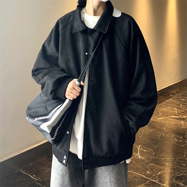 Wt172-P65美式重磅复古鹿皮绒纯色夹克外套,男装夹克,星座1501-1