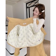 【冬日新品】牛角扣大口袋白鸭绒毛呢套装裙2D148-A357-P255-K380，女装套装/套裙，2D148