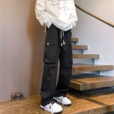 春夏新款美式高街工装裤男户外机能冲锋裤直筒休闲长裤2307特P39，男装休闲裤，电商C305A
