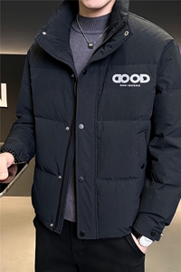 6628-M-3XL-P195标50绒店主风冬季男士休闲字母立领潮牌羽绒服图片