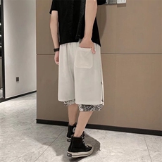男夏季潮流时尚休闲短裤排扣假两件短裤K218P25，男装休闲裤，星座1116-2