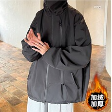 1506-1/MCF9311/P62黑色连帽款棉衣棉服潮牌宽松百搭男女款情侣，男装棉衣，星座1506-1