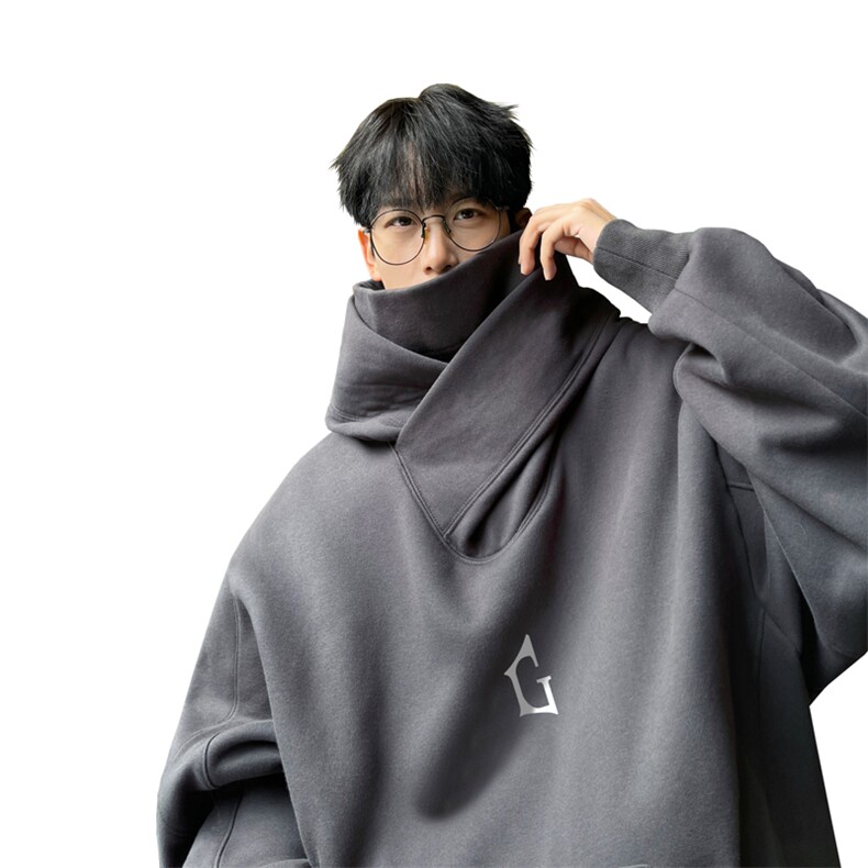 抖音品质！冲锋卫衣男CW388-65加绒款450克真超CWJR388-P85,男装卫衣,电商B371