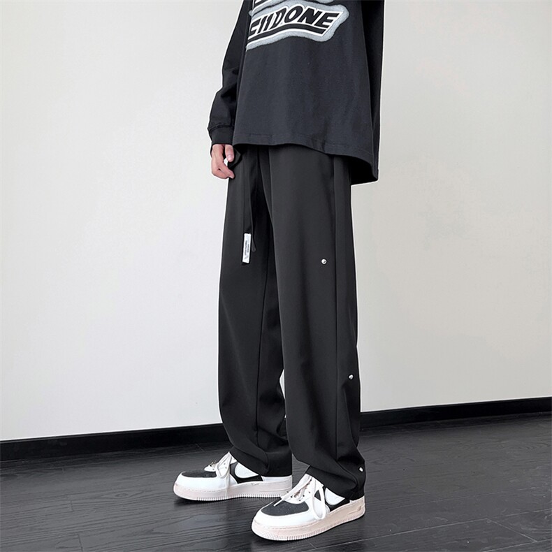 港风抖音品质宽松大码休闲裤直筒裤A014-DY2385-P60控88,男装休闲裤,电商A014