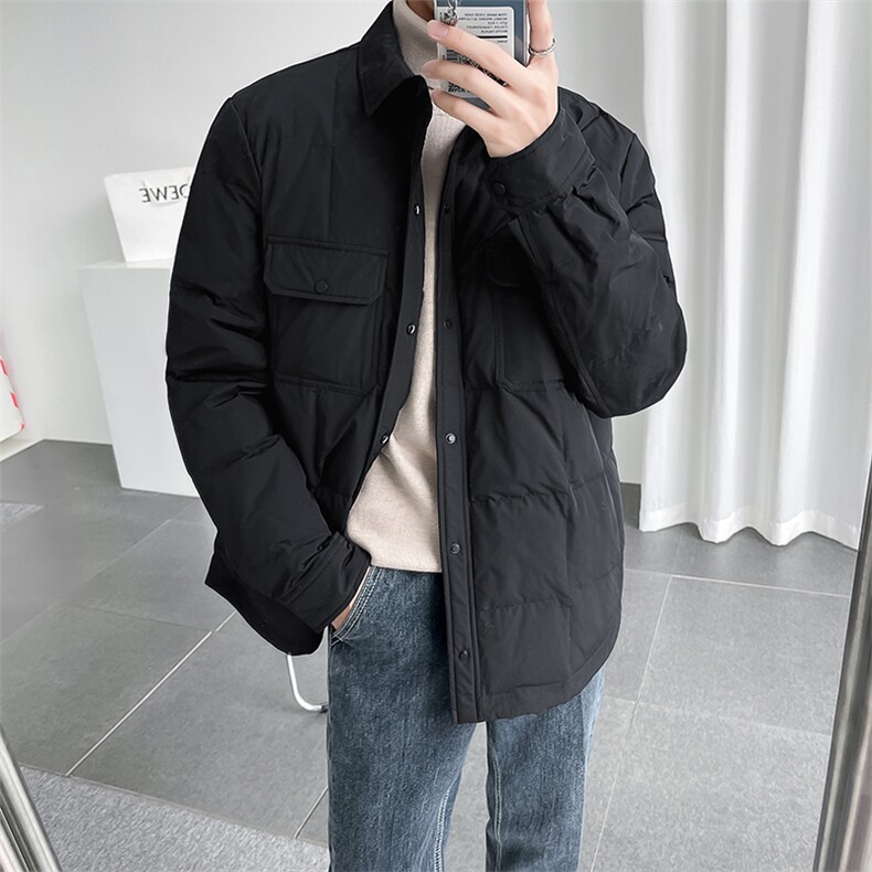 80%标白鸭绒冬装加厚保暖羽绒服日系宽松休闲外套YR8022-P205图片