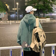 ！帽衫男印花加绒加厚连帽卫衣男LMWY269-P35加绒款-P43，男装卫衣，电商B371