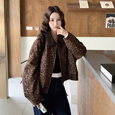 【新品有货】美式复古豹纹外套2C213-908-P160-K238，女装短外套，2C213