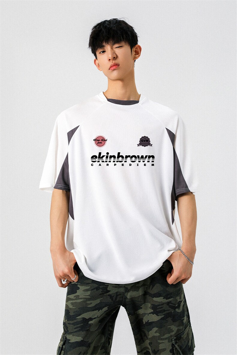 速干运动美式投篮街头印花球服大码M-5XL短袖T恤男DX78028P50控78,男装T恤,星座226-1