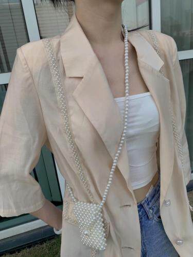 珍珠西装防晒外套，女装西装，DS-1