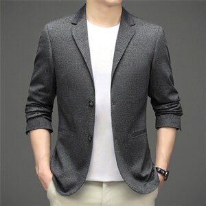 BD2027钱塘2020-2中年男士休闲简约百搭合身秋款西装外套P145图片