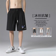 运动短裤男薄款外穿宽松五分裤2023夏季冰丝休闲裤  DK01-特批25图片