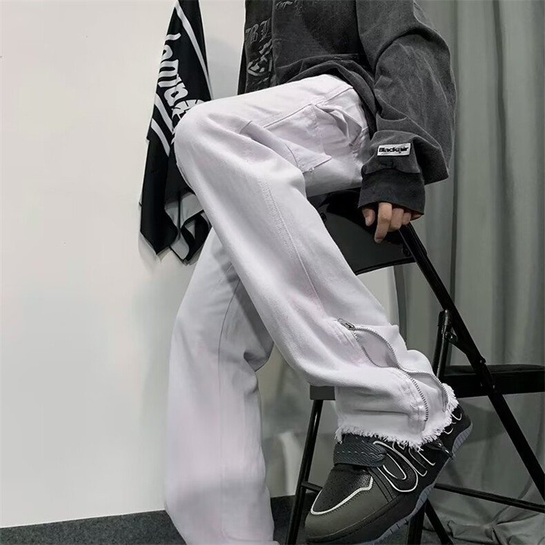 牛仔裤男秋季潮大码休闲裤子高街N1766P45,男装牛仔裤,星座1116-2