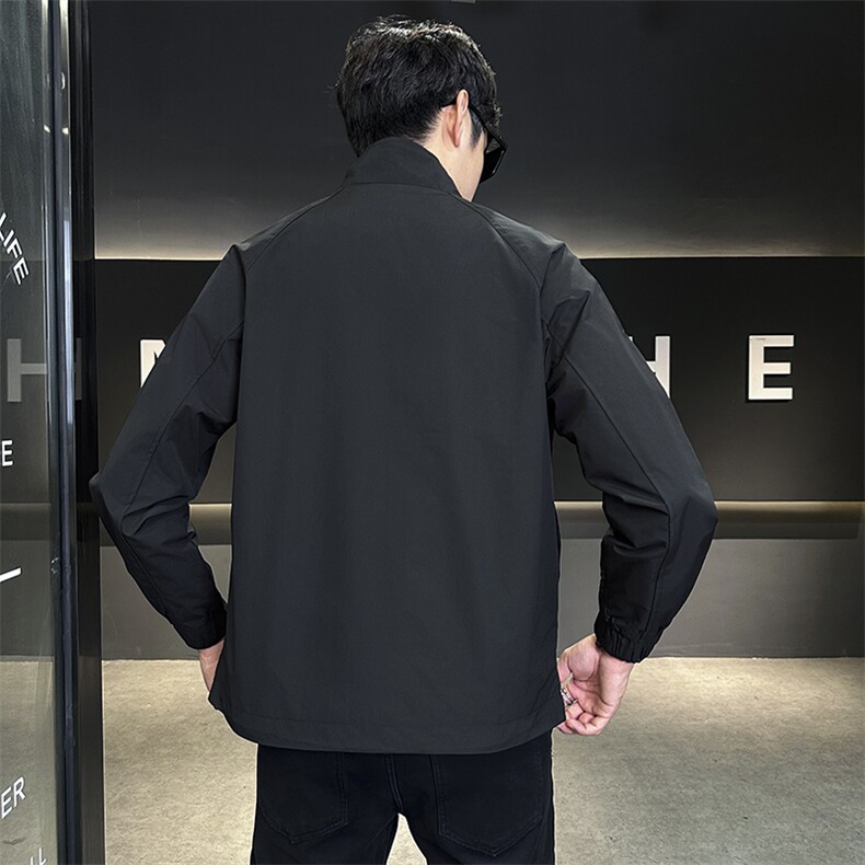JK407-P80男士外套春秋季2025新款休闲青年夹克衫男装立领上衣,男装夹克,星座507A（原星座306B-2）