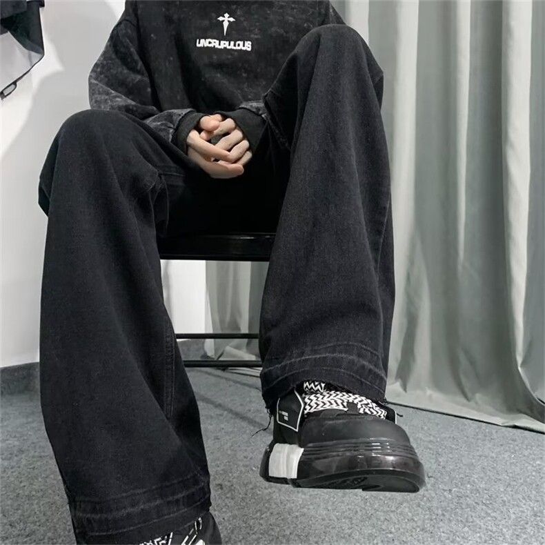 牛仔裤男春季潮大码休闲裤子高街N9032P38,男装牛仔裤,星座1116-2