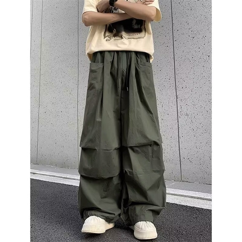 2024新款美式工装裤宽松阔腿裤拖地裤冲锋裤男痞帅现货K8150-P40,男装工装外套,星座512-3
