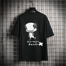 【】A003-HT1052-P30夏装新款卡通印花时尚T恤网格挂拍，男装T恤，电商A003