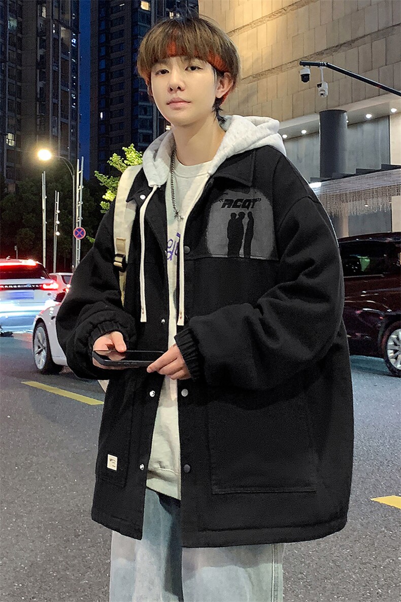 秋季新款潮牌连帽休闲假两件夹克外套男女A436-1039-P80128,男装夹克,电商A436