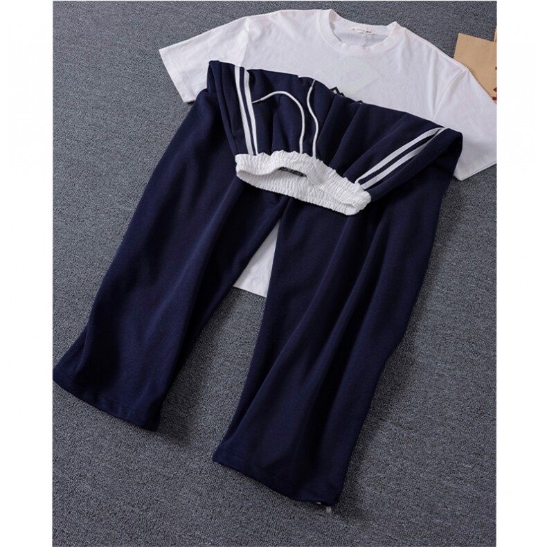 高质量现货特P45】男女宽松休闲裤三条杠卫裤XZ-610A-W03,男装休闲裤,星座610A