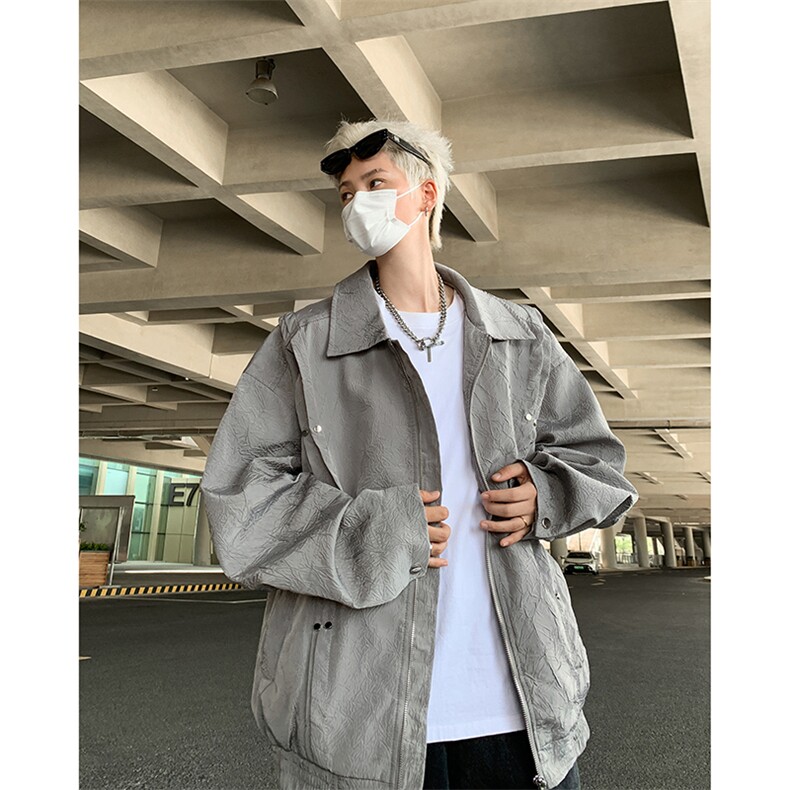 F436P68新款秋装男生休闲夹克外套美式高街时尚宽松休闲,男装夹克,星座512-6