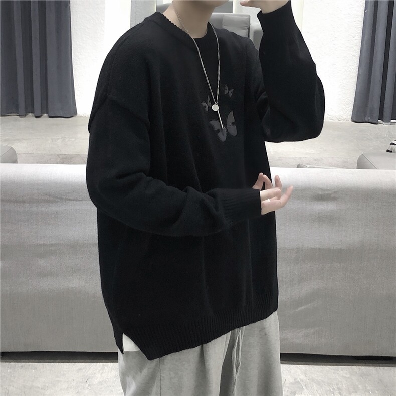 2021秋冬港风毛衣男生宽松潮男毛线衣针织衫229M11P65，男装针织衫/毛衣，星座229