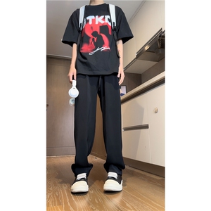 抖音品质夏季潮流修身垂感小脚西裤休闲裤B315-K24125-特p30控58图片