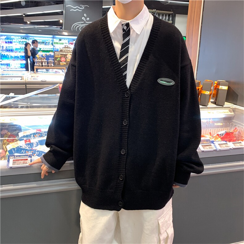 针织开衫男春秋毛衣外套新款2021外穿宽松v领线衣M260-P43,男装针织衫/毛衣,星座512-4