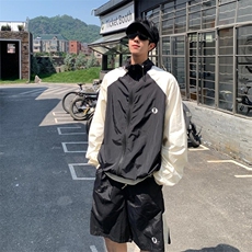 CP1259-P55休闲套装男士夏季防晒短裤搭配一套美式潮牌户外两件，男装牛仔裤，电商B323A