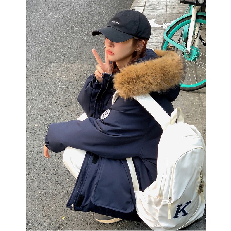 【升级款】派克服工装羽绒棉服oversize面包服外套Y902-P110,男装棉衣,电商B245