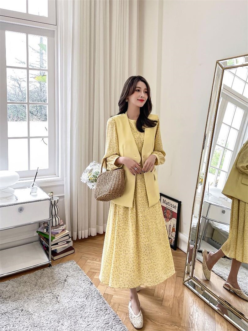 两件套连衣裙，女装连衣裙，素雅公主(1F)