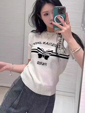 2025年夏季时尚潮流圆领通勤女款短袖，女装T恤，锦瑟羊绒
