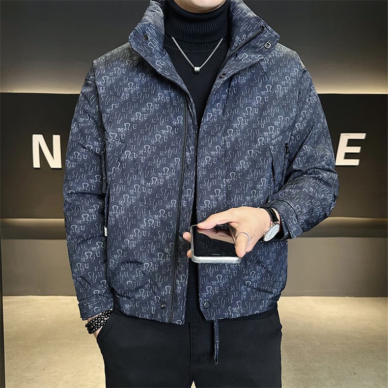 标90数据款男士羽绒服潮牌字母印花保暖外套B317/6610/P245,男装羽绒服,电商B317