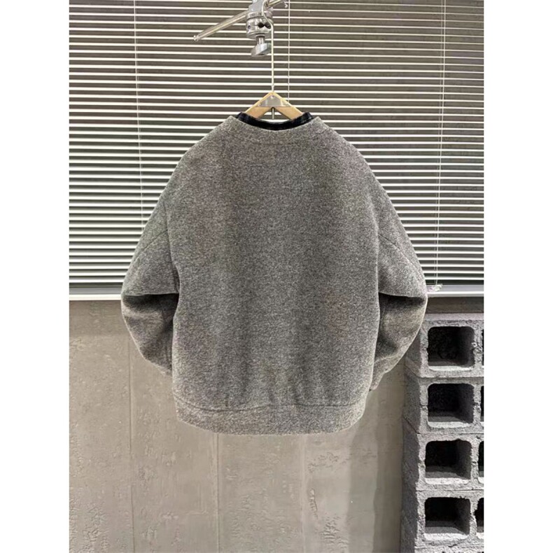 (网图)格纹拼接假两件轻薄羽绒服潮流韩版针织毛呢313B-7775-P240,男装羽绒服,星座313B