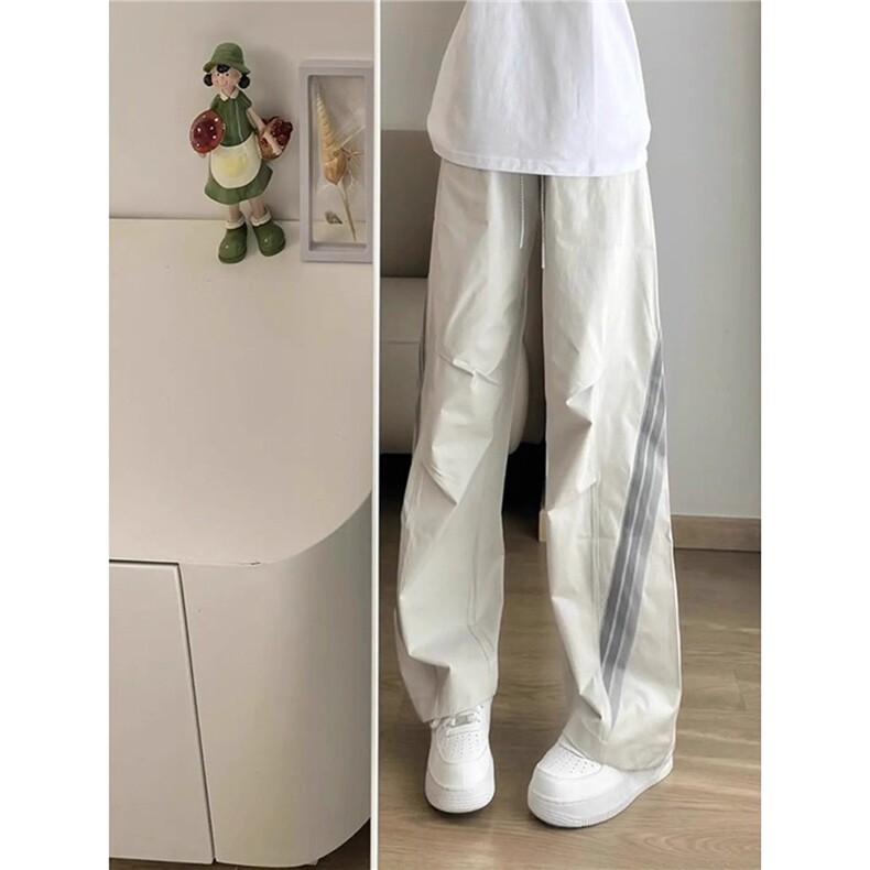 美式条纹拼接撞色伞兵裤男直筒速干工装防水冲锋裤子MKB29P40,男装工装外套,星座1013-5