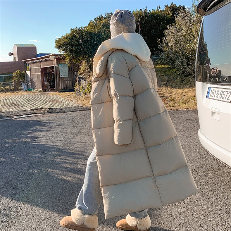 棉被款白鸭绒2024年冬季时尚潮流假两件羽绒服,女装羽绒服,橙子家