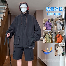 UPF100+有报告凉感轻薄透气套装防晒服两件套HS621-P70，男装防晒衣，星座1206（原A206）