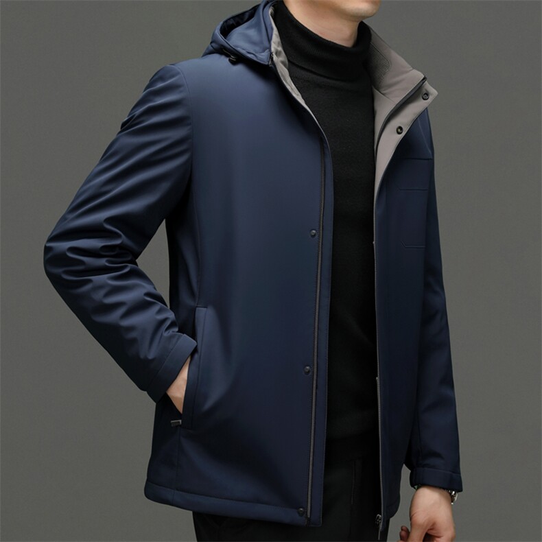 CKE1706钱塘2020-2冬季新款商务休闲厚款中年男士羽绒服P370,男装羽绒服,钱塘207-2